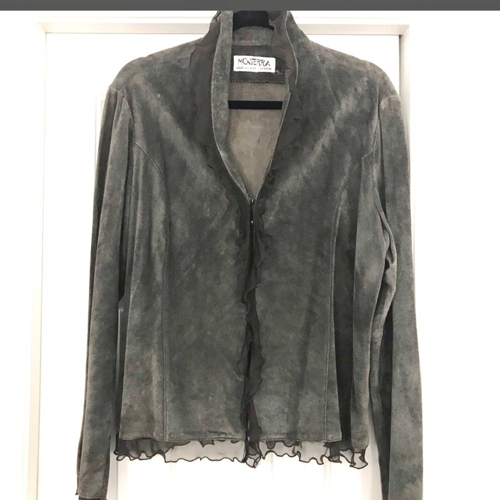 💲⬇️ Monterra suede jacket (L)